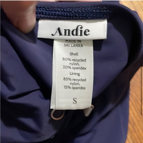 Andie Swim The Tulum One Piece Navy Size Small NWT - Picture 7 of 8
